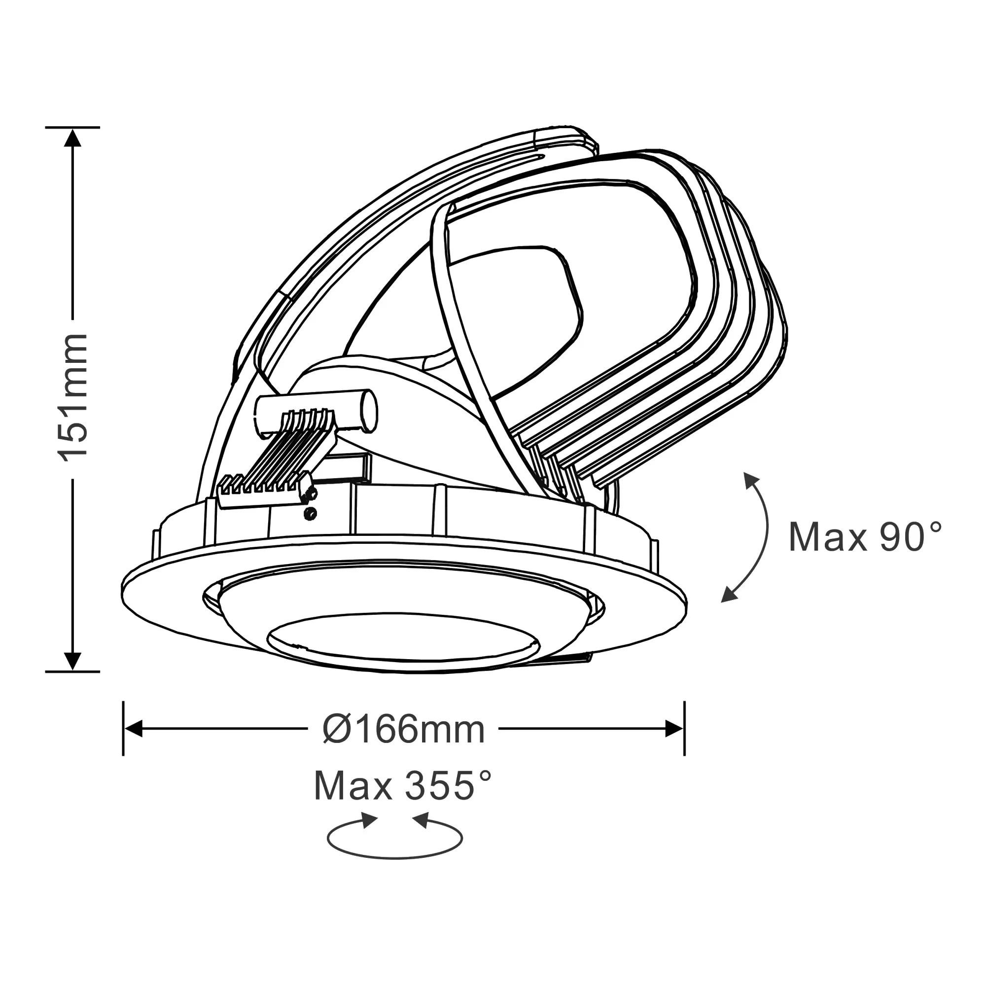 Boom 30 Recessed Ceiling Luminaires Dlux Round Recess Ceiling